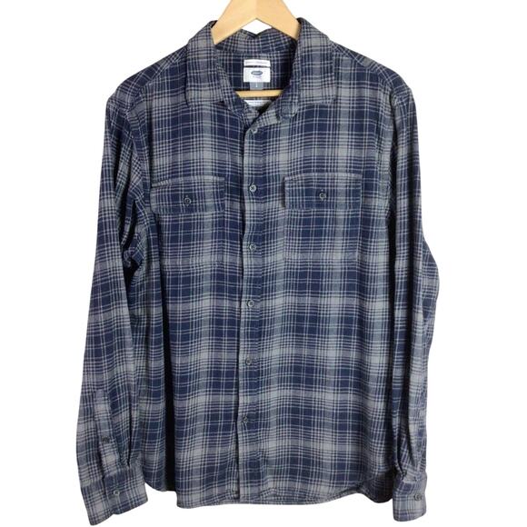 Reworked NOTORIOUS BIG King Of Brooklyn Flannel Blue Large - Picture 3 of 5